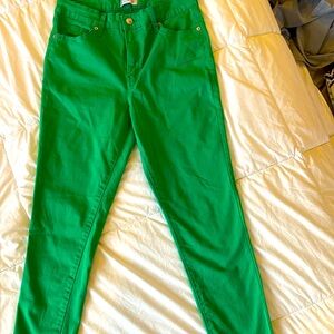 Green crown and Ivy high-rise skinny 6R cotton